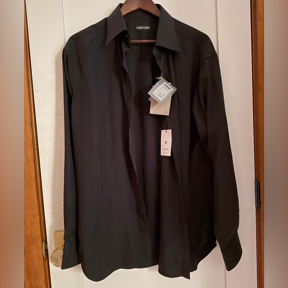 Tom Ford Men's Black Dress Shirt